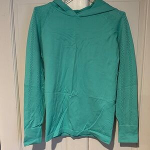 Teal Long Sleeve Active Hoodie